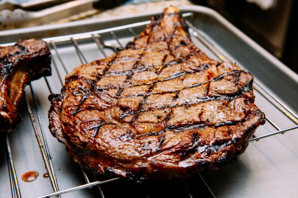 Rucksack Tasche Beutel Grill Leidenschaft Beef steak fleisch grillen braten 